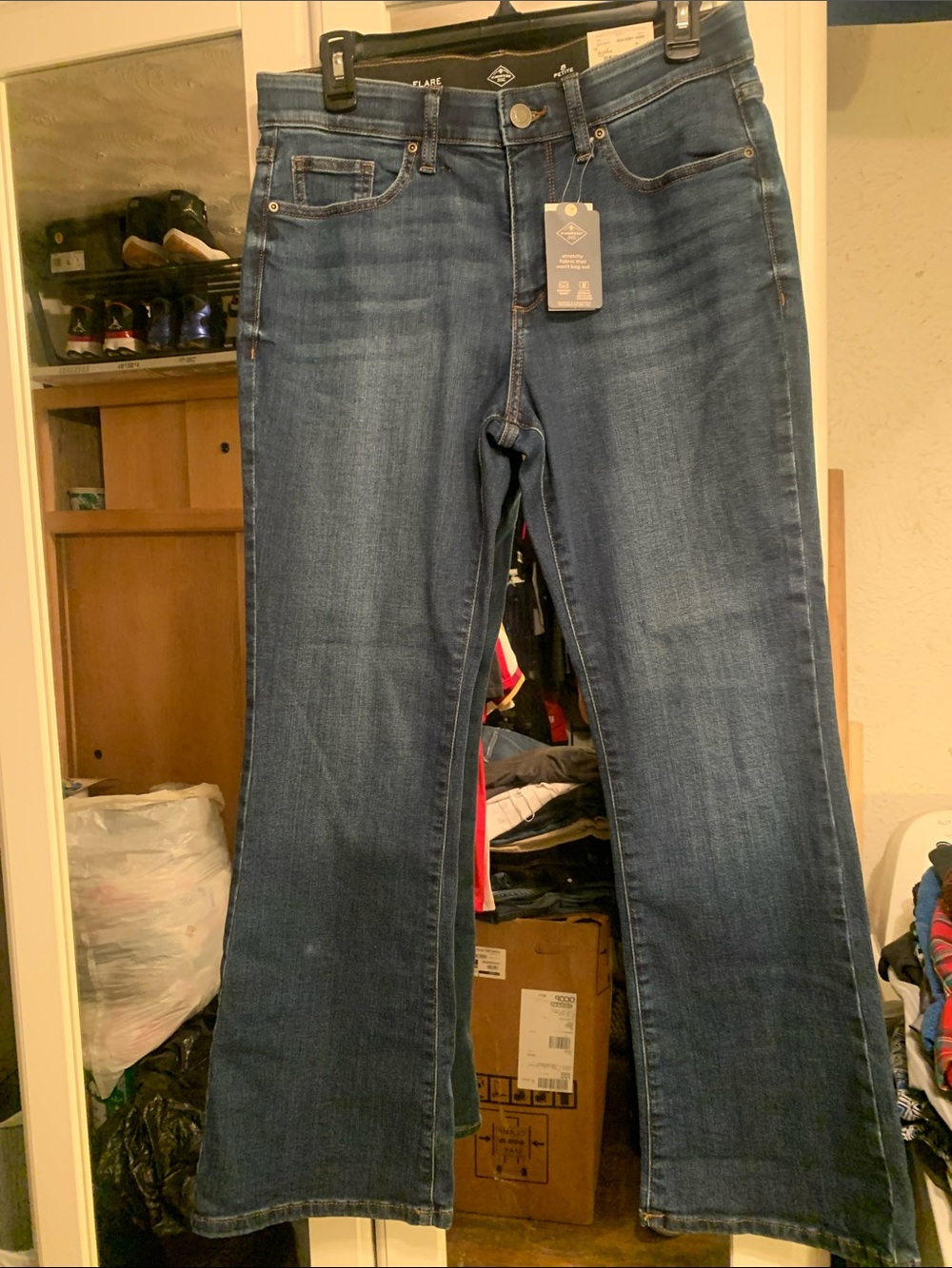 St. John's Bay Dark Blue Flare Jeans
